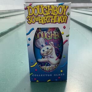 Pillsberry Doughboy 30th birthday glass collector cup in box